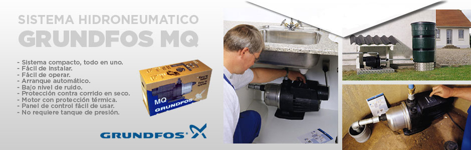 Hidroneumaticos Residenciales Grundfos MQ Sistemas Hidroneumaticos para Casas Grundfos