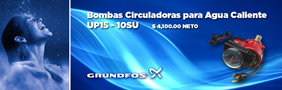 Bombas Circuladoras para Agua Caliente Grundfos UP