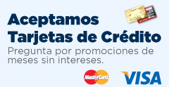 Aceptamos Tarjetas de Credito